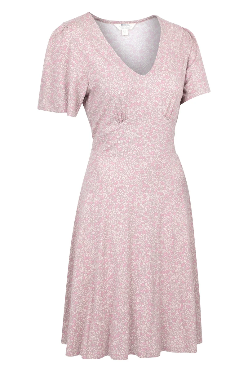 Como Printed Womens Tea Dress