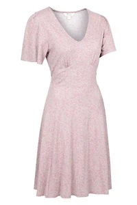 Como Printed Womens Tea Dress