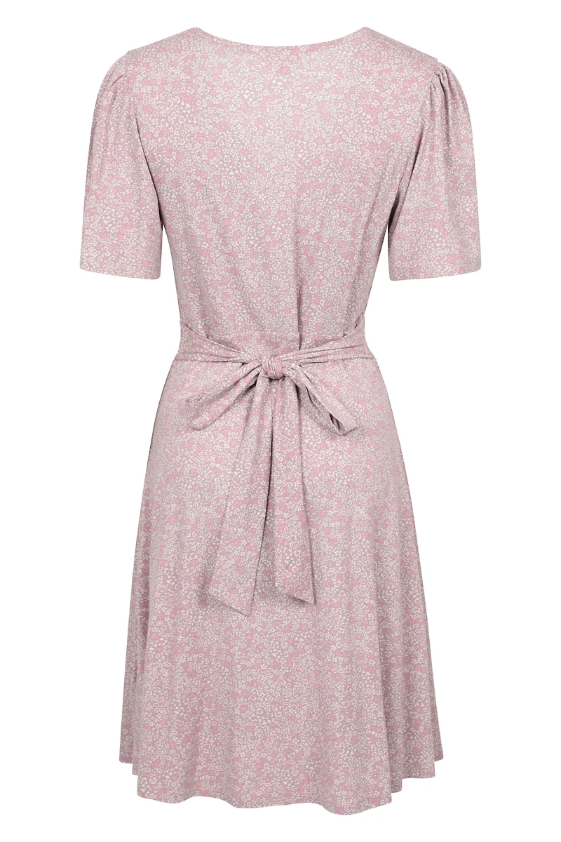 Como Printed Womens Tea Dress