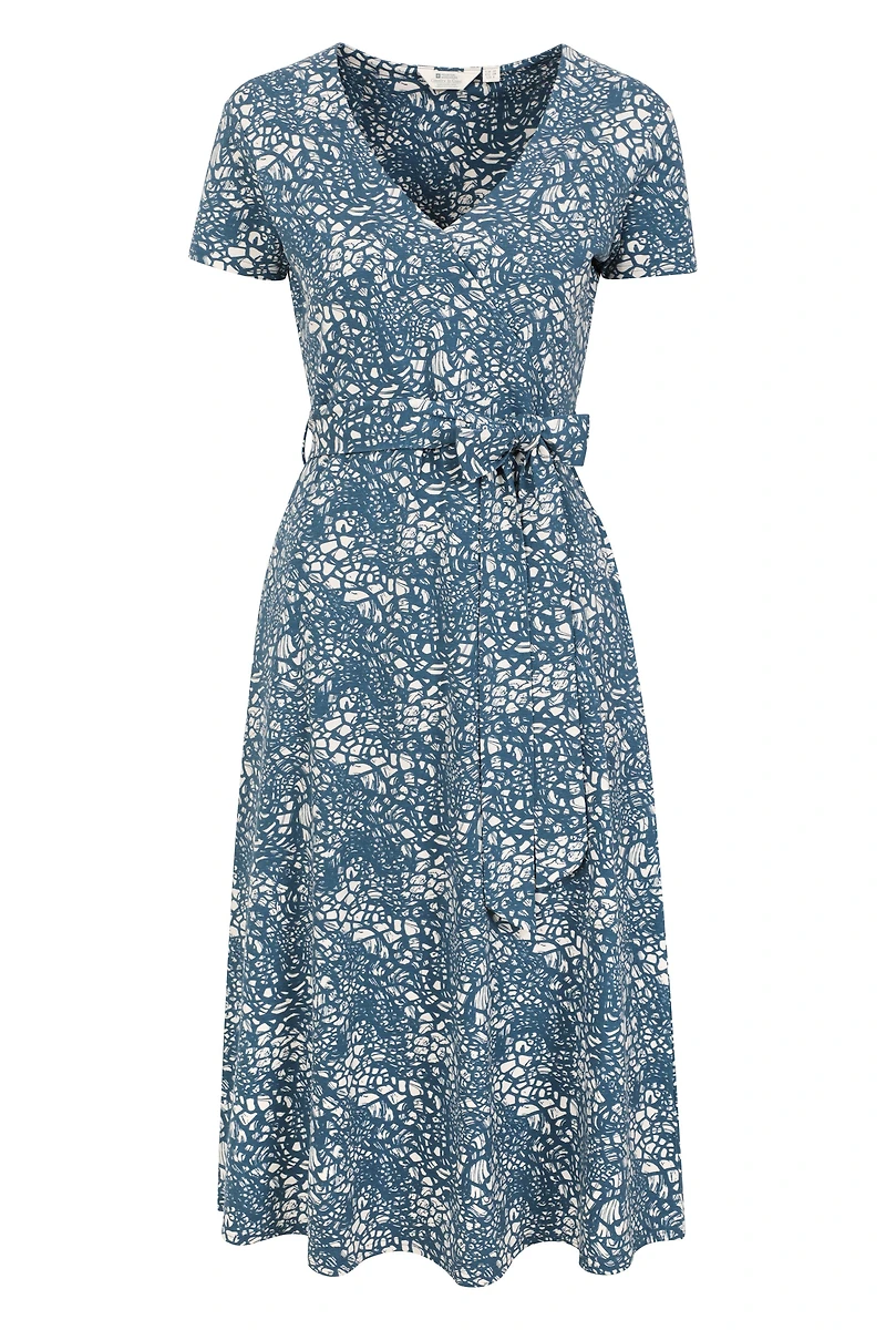 Santorini Womens Midi Wrap Dress