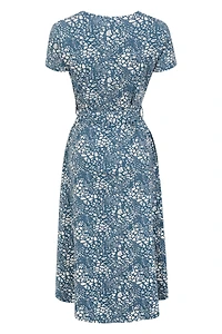Santorini Womens Midi Wrap Dress