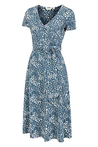 Santorini Womens Midi Wrap Dress