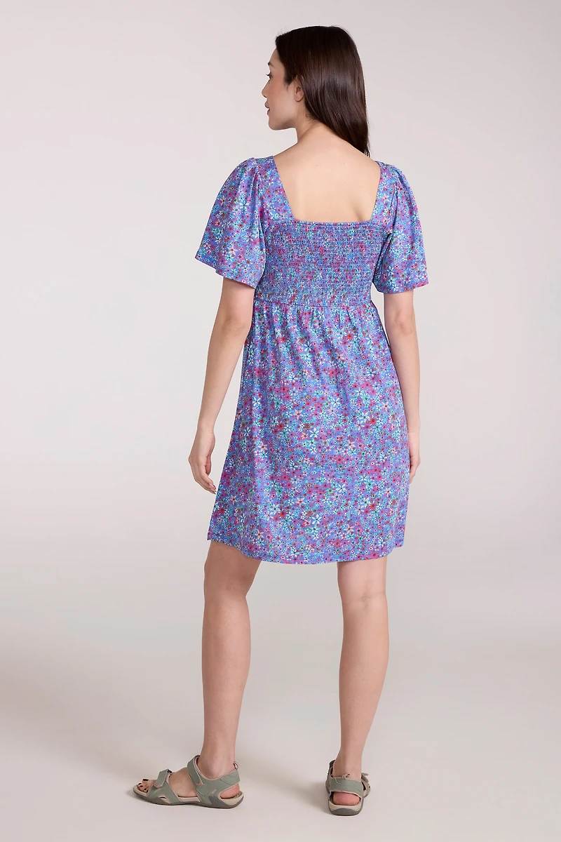 Hydra Womens Shirred Dress