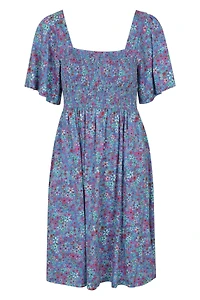 Hydra Womens Shirred Dress