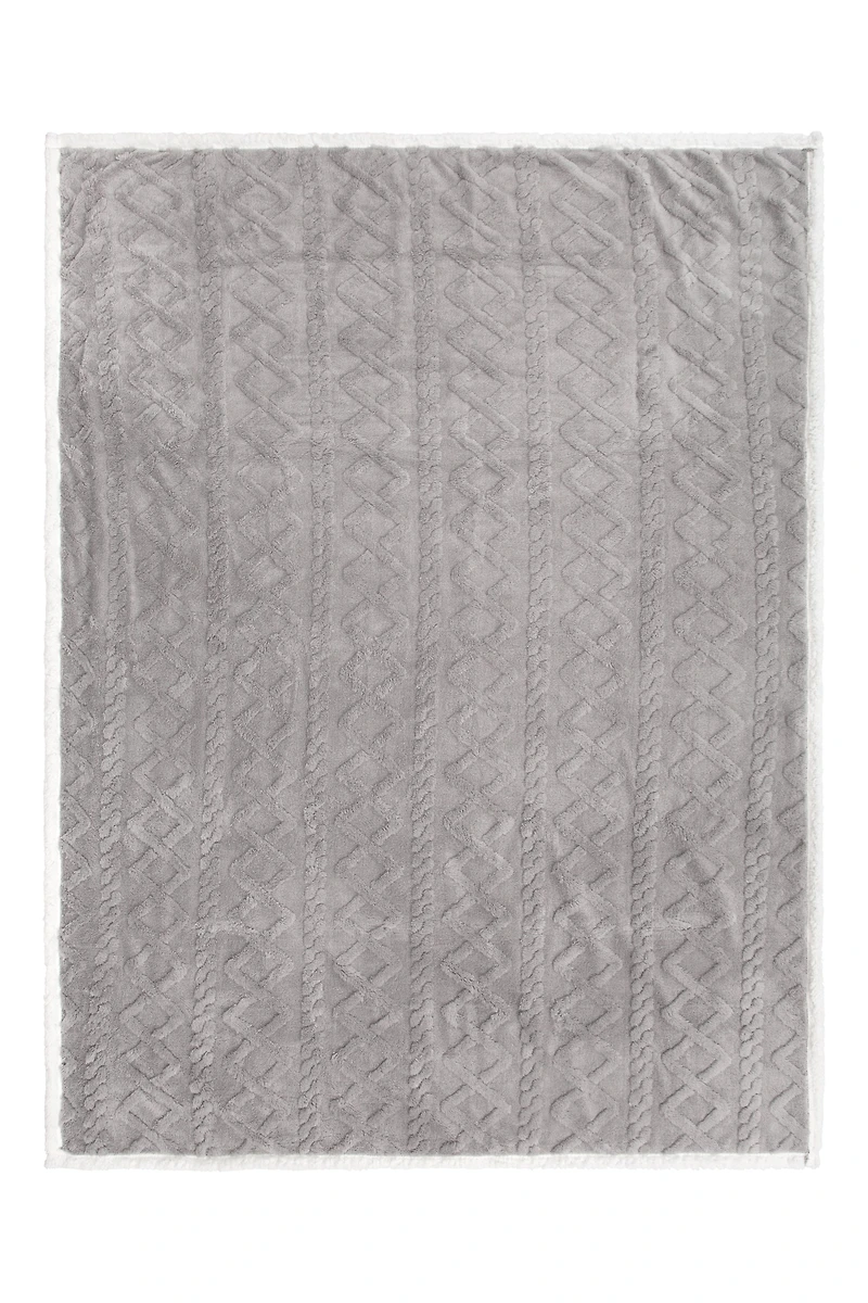 Borg Fleece Lined Blanket