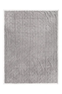 Borg Fleece Lined Blanket