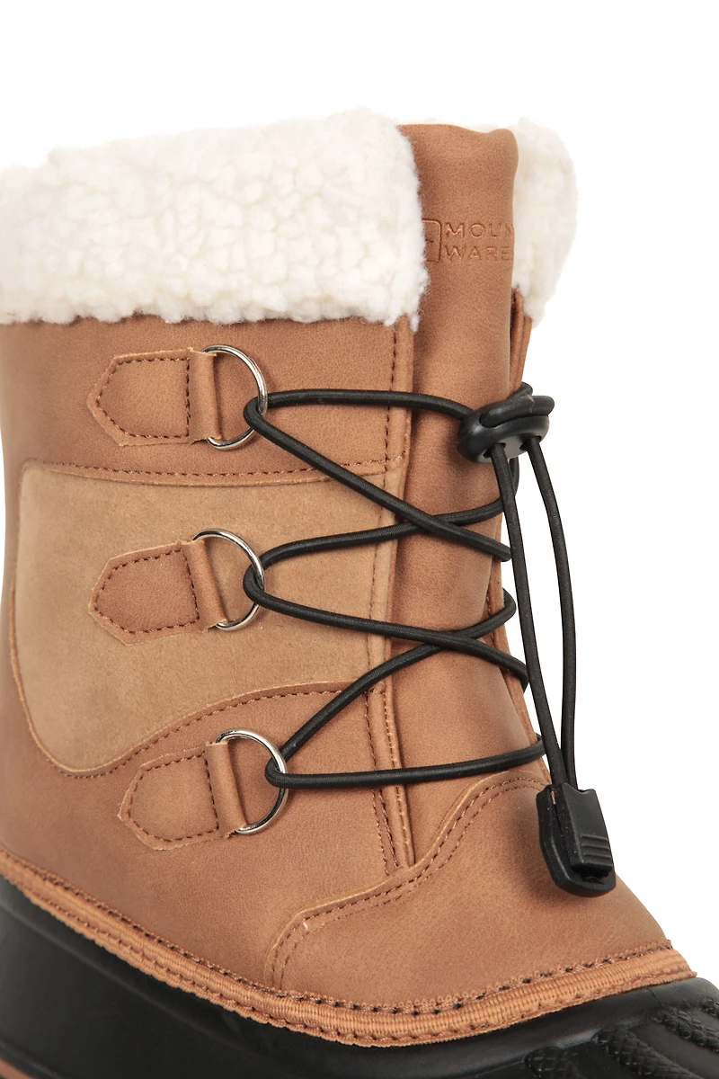 Casual Kids Adaptive Lace Up Snow Boot