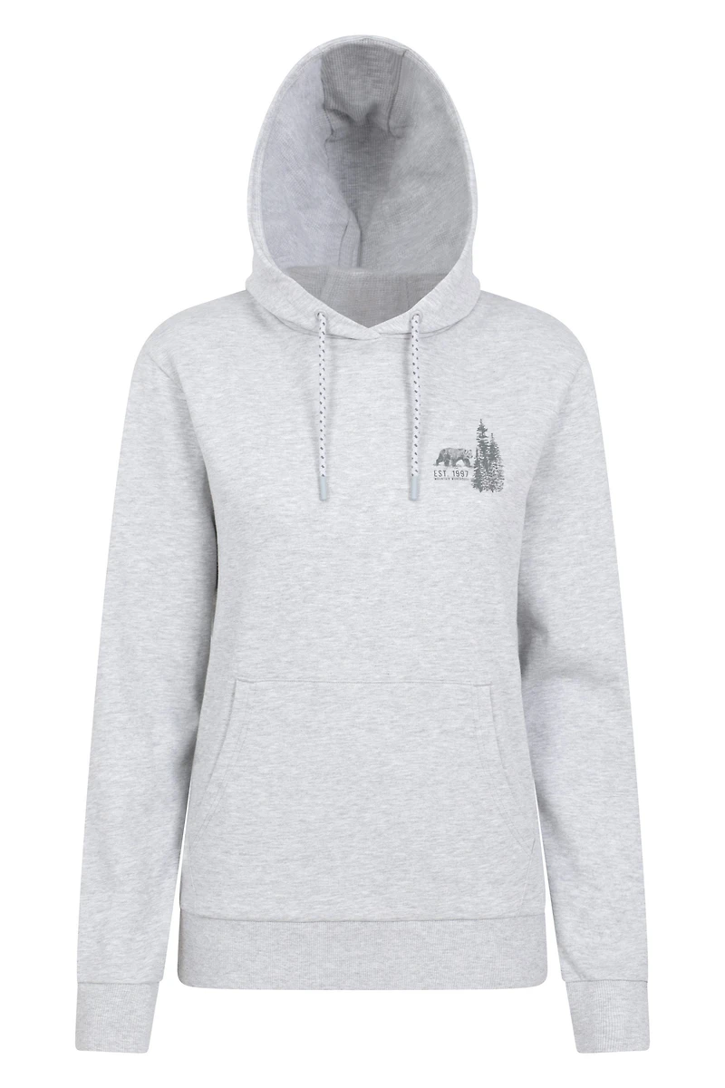 Forest Bear Womens Jersey Hoodie