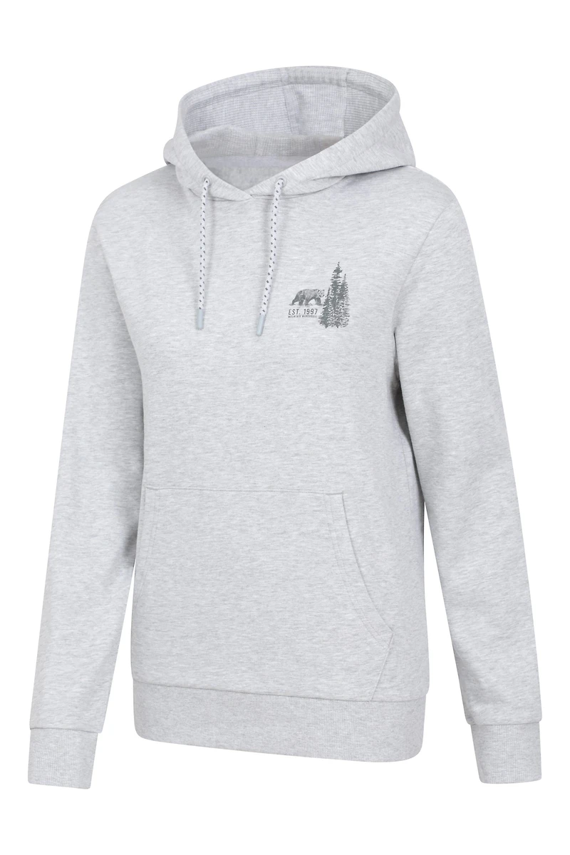 Forest Bear Womens Jersey Hoodie