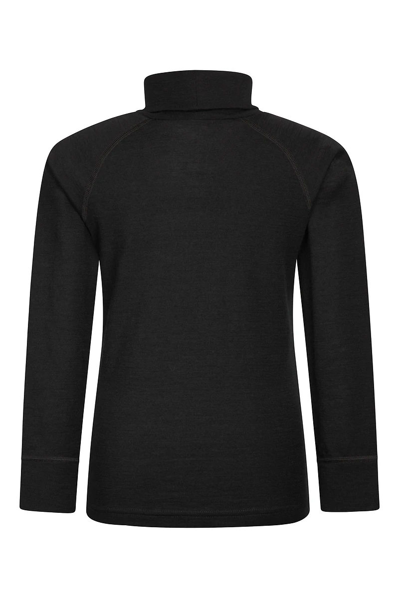 Merino Kids Roll Neck Base Layer Top