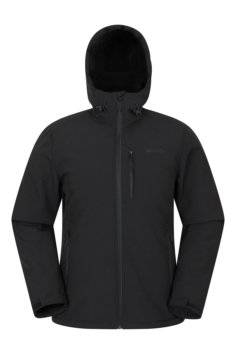 Charleston Mens Fur Lined Softshell Jacket