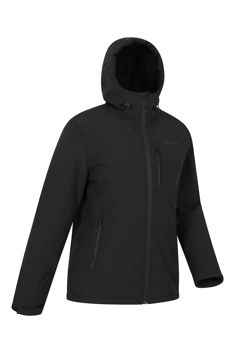 Charleston Mens Fur Lined Softshell Jacket