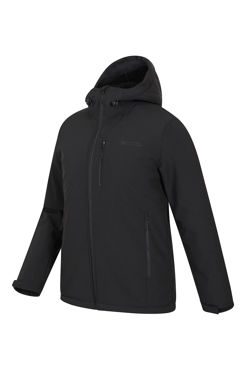 Charleston Mens Fur Lined Softshell Jacket