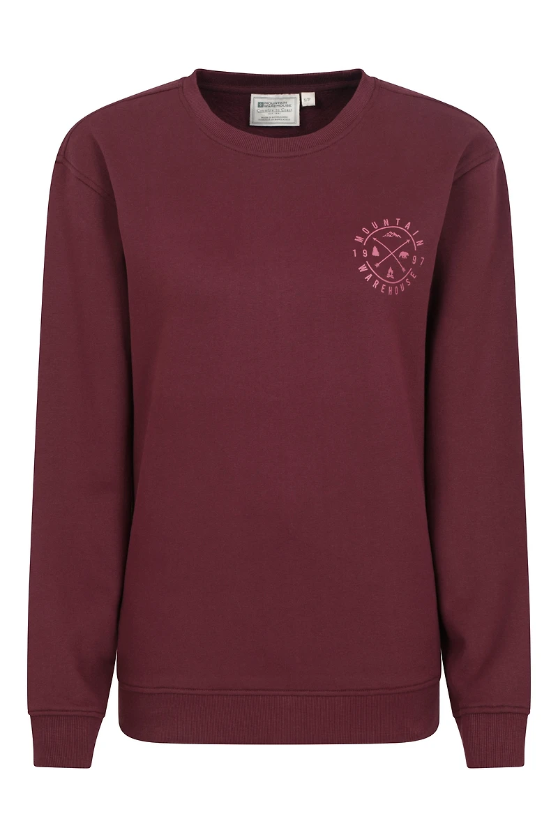 Mountain Compass Womens Graphic Sweatshirt