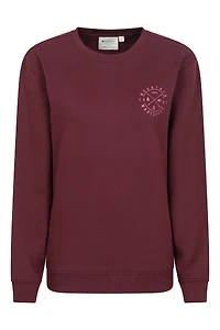Mountain Compass Womens Graphic Sweatshirt