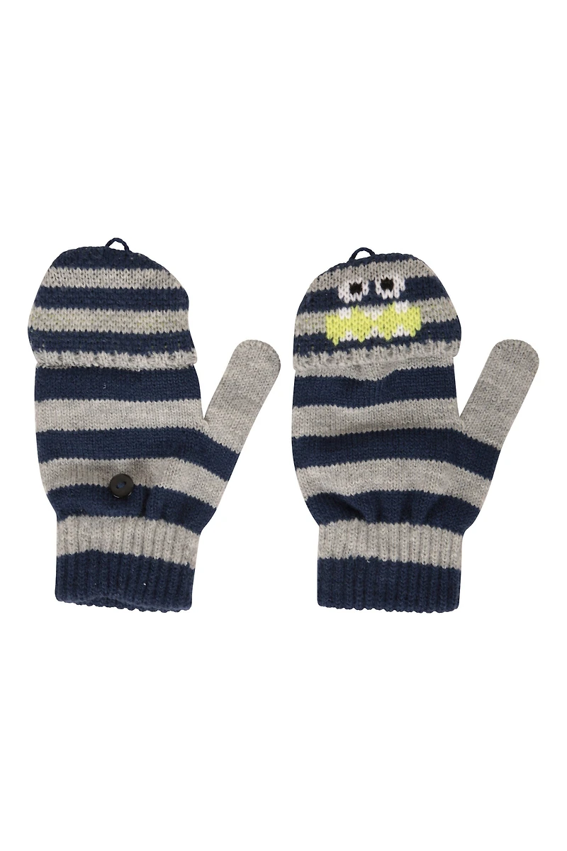 Monster Kids Knitted Gloves
