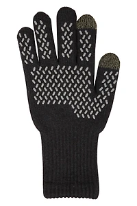 Mens Knitted Waterproof Grip Gloves