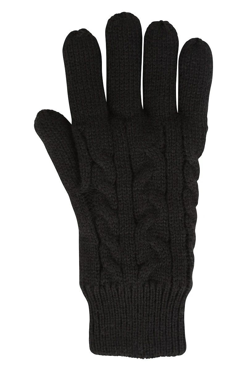 IsoTherm Womens Plush Fur-Lined Gloves