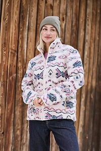 Hennie Women's Printed Sherpa Jacket