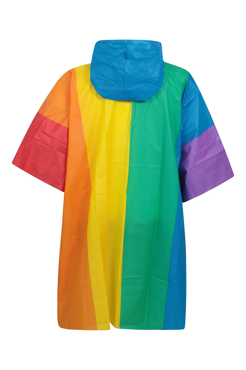 Rainbow Rain Poncho
