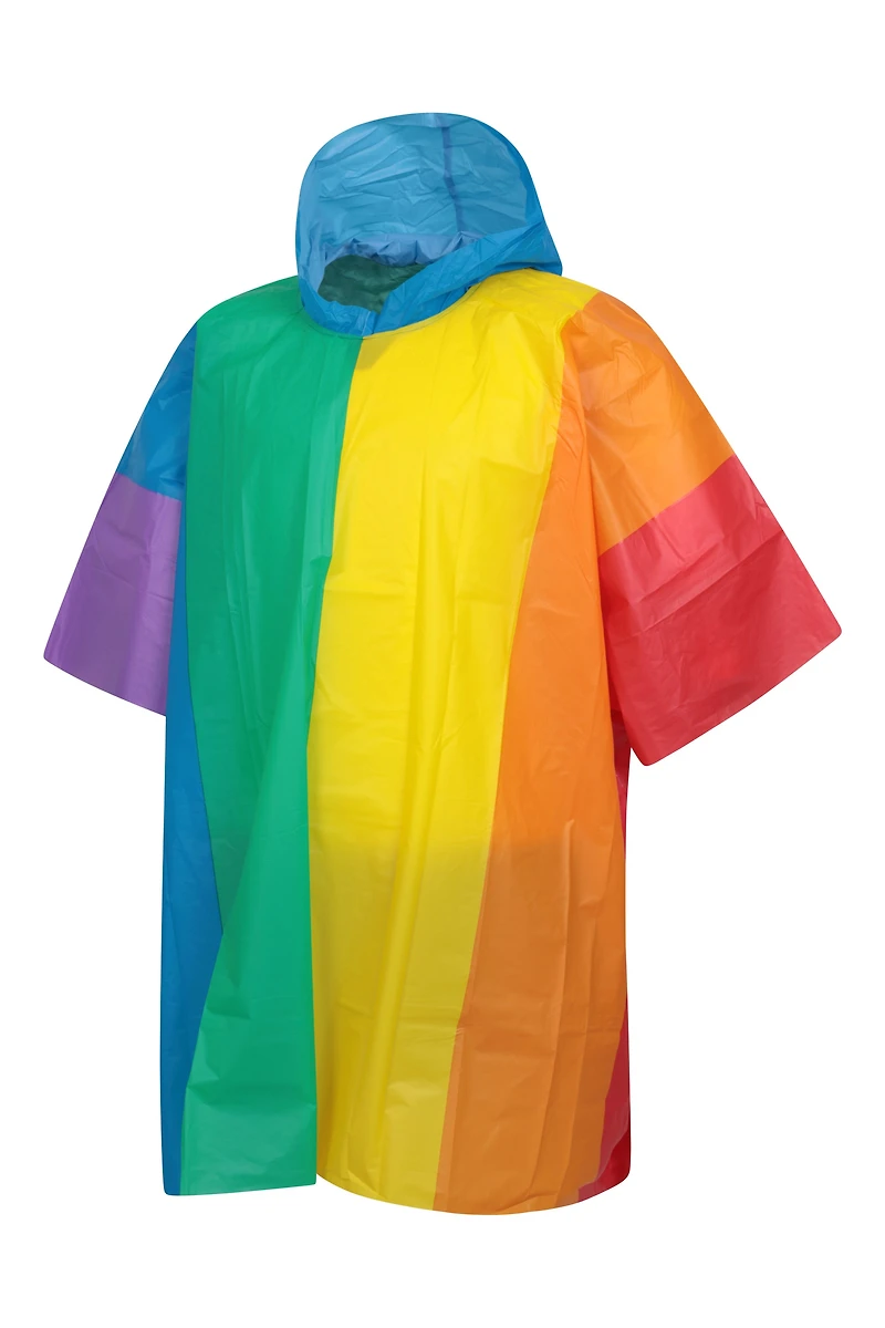 Rainbow Rain Poncho