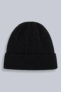 Drew Fur Lined Cable Beanie