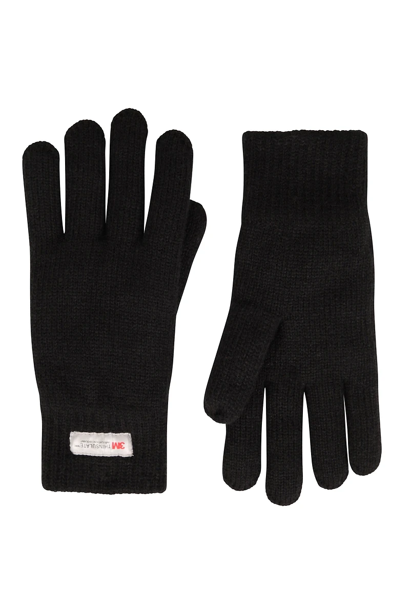 Thinsulate Fleece Lined Mens Hat & Glove Set