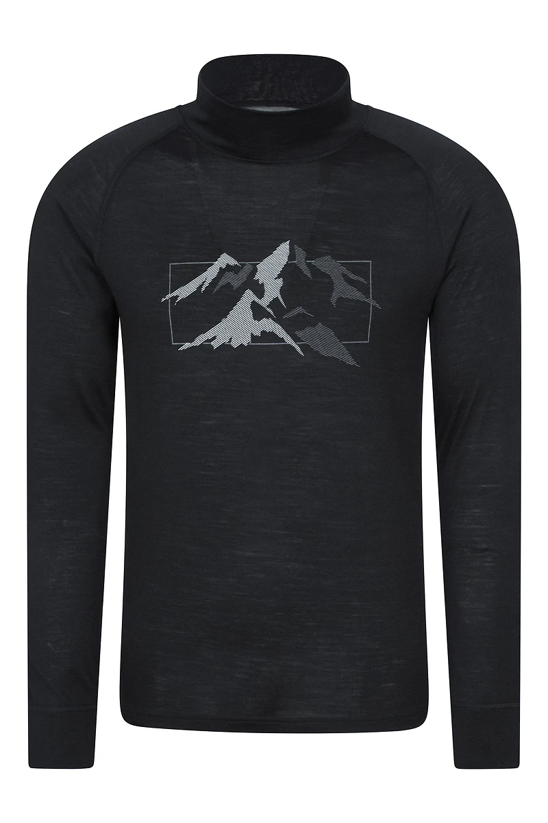 Quest Merino Printed Long Sleeve Thermal T-Shirt