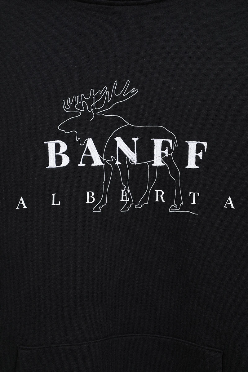 Banff Embroidered Mens Overhead Hoodie