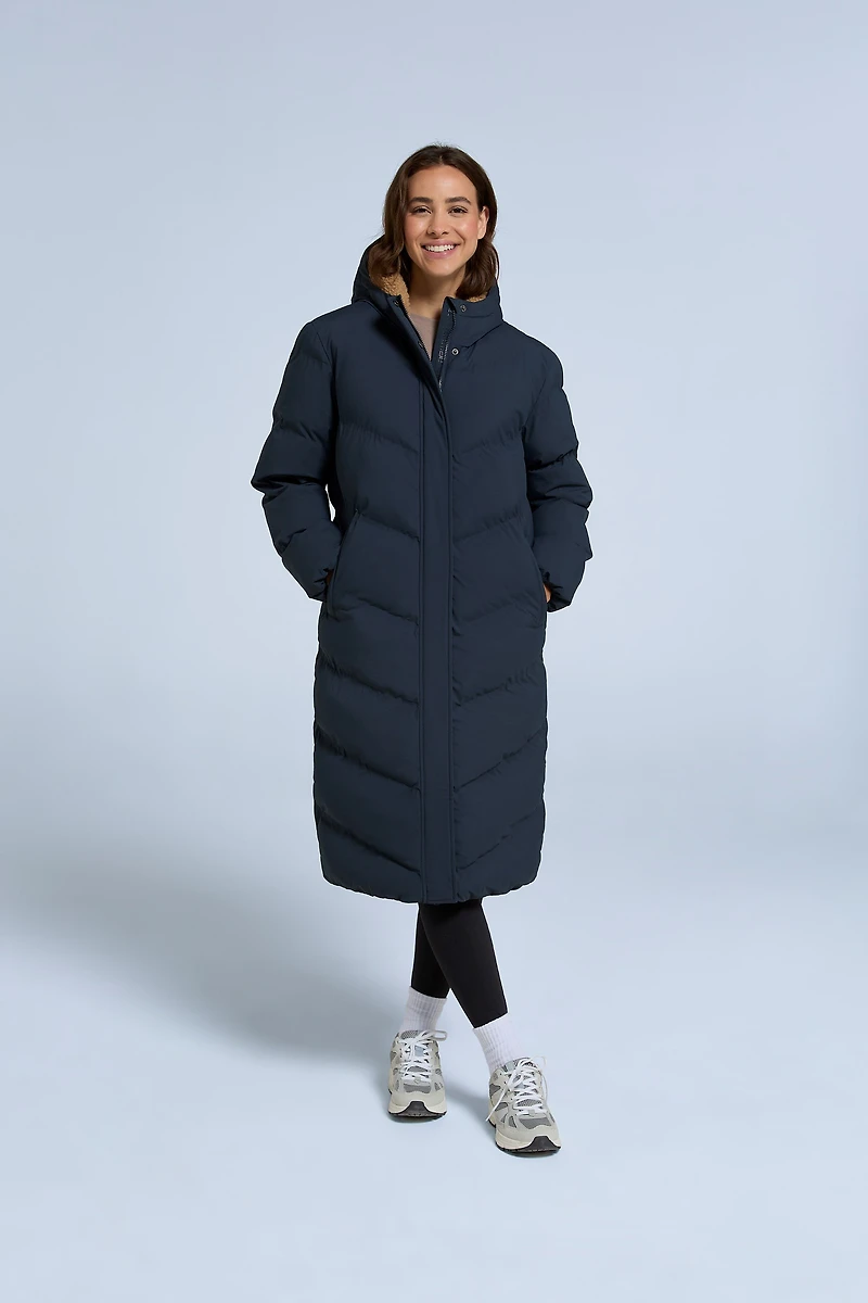 Cocoon Womens Borg Lined Padded Coat