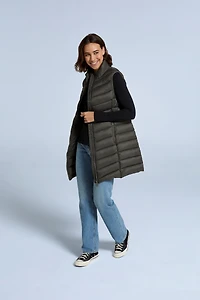 Frankie Womens Padded Longline Gilet