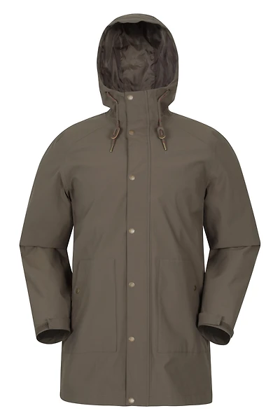 Foxtail Mens Waterproof Long Fleece Lined Jacket