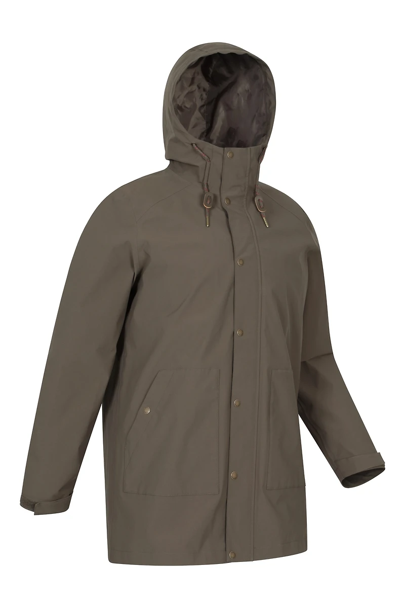 Foxtail Mens Waterproof Long Fleece Lined Jacket