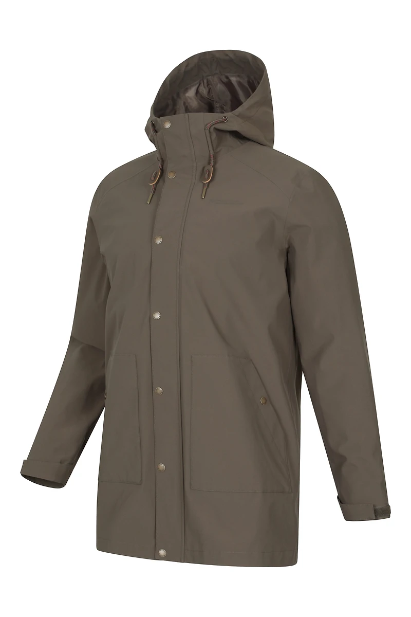 Foxtail Mens Waterproof Long Fleece Lined Jacket