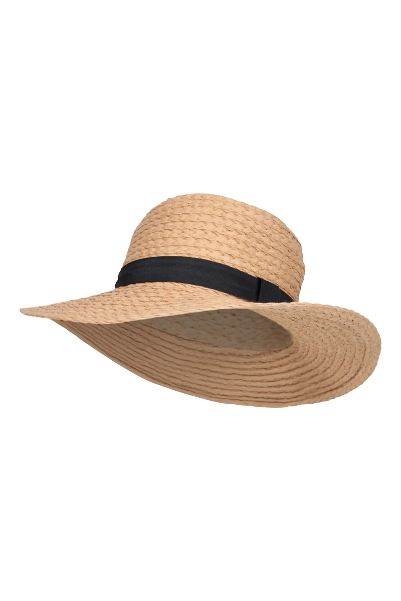 Womens Straw Brim Hat