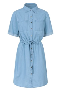 Ronda Womens Chambray Dress