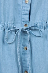 Ronda Womens Chambray Dress
