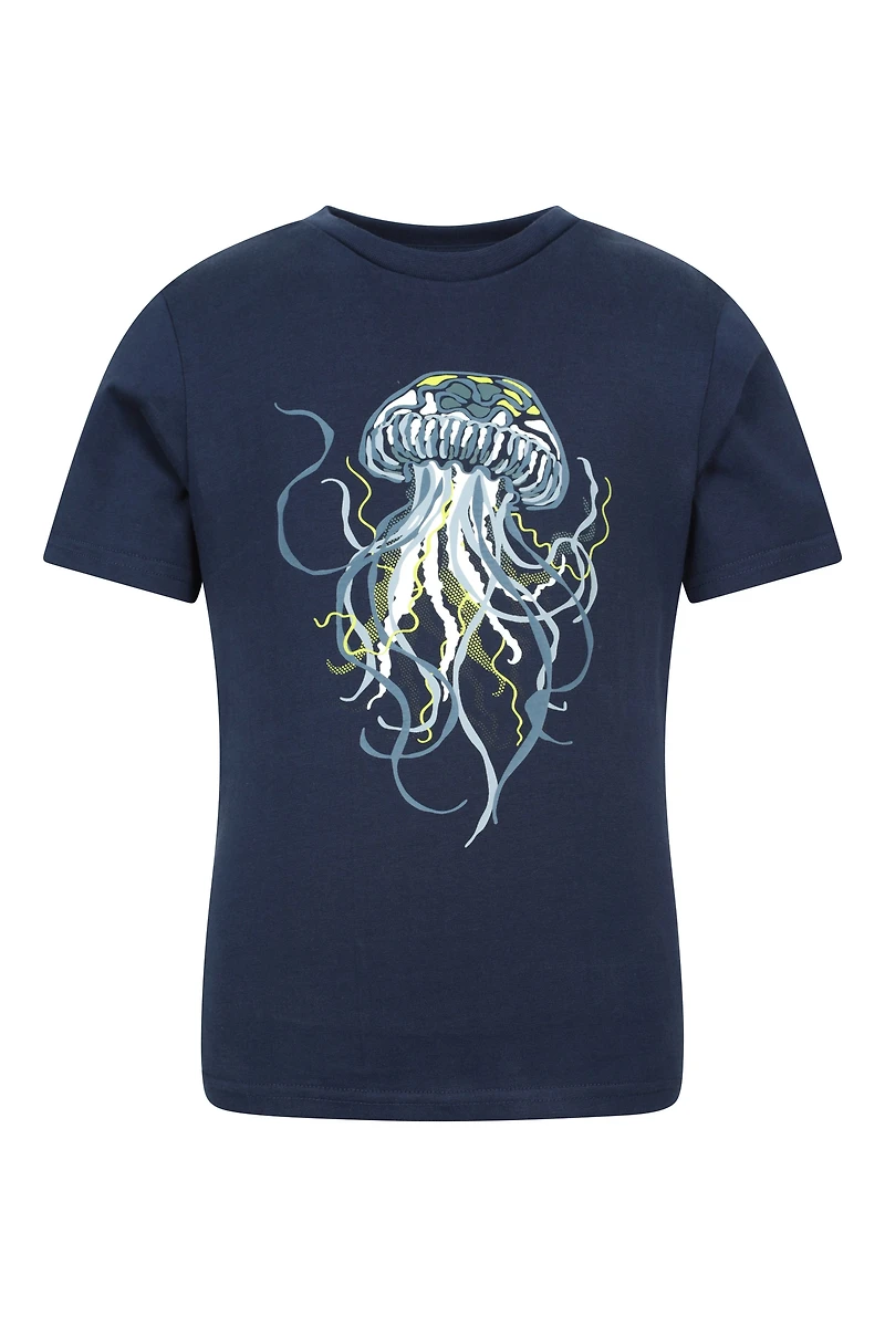 Glow The Dark Jellyfish Kids T-Shirt