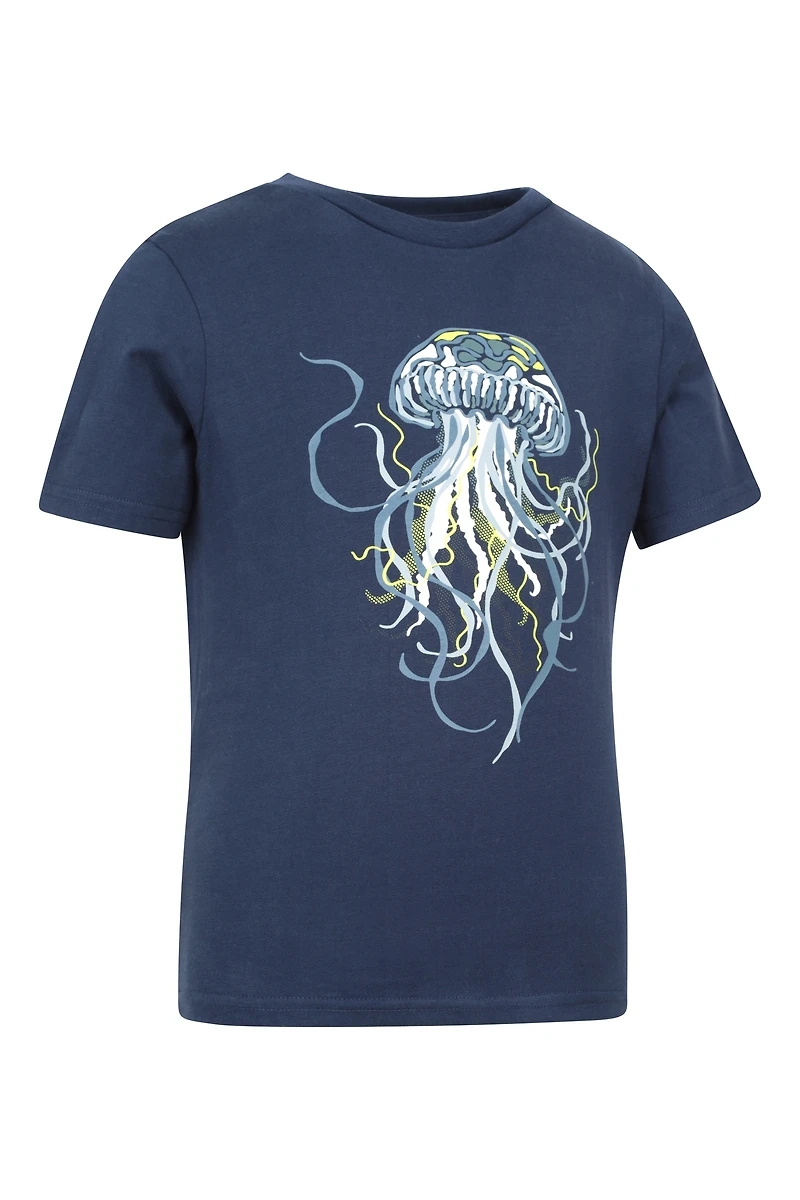 Glow The Dark Jellyfish Kids T-Shirt