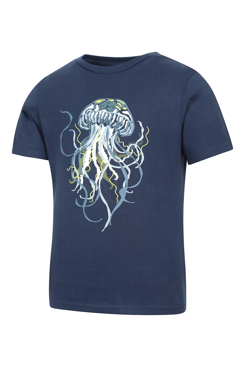 Glow The Dark Jellyfish Kids T-Shirt