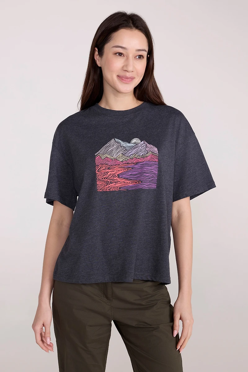 Landscape Womens Boxy Fit T-Shirt