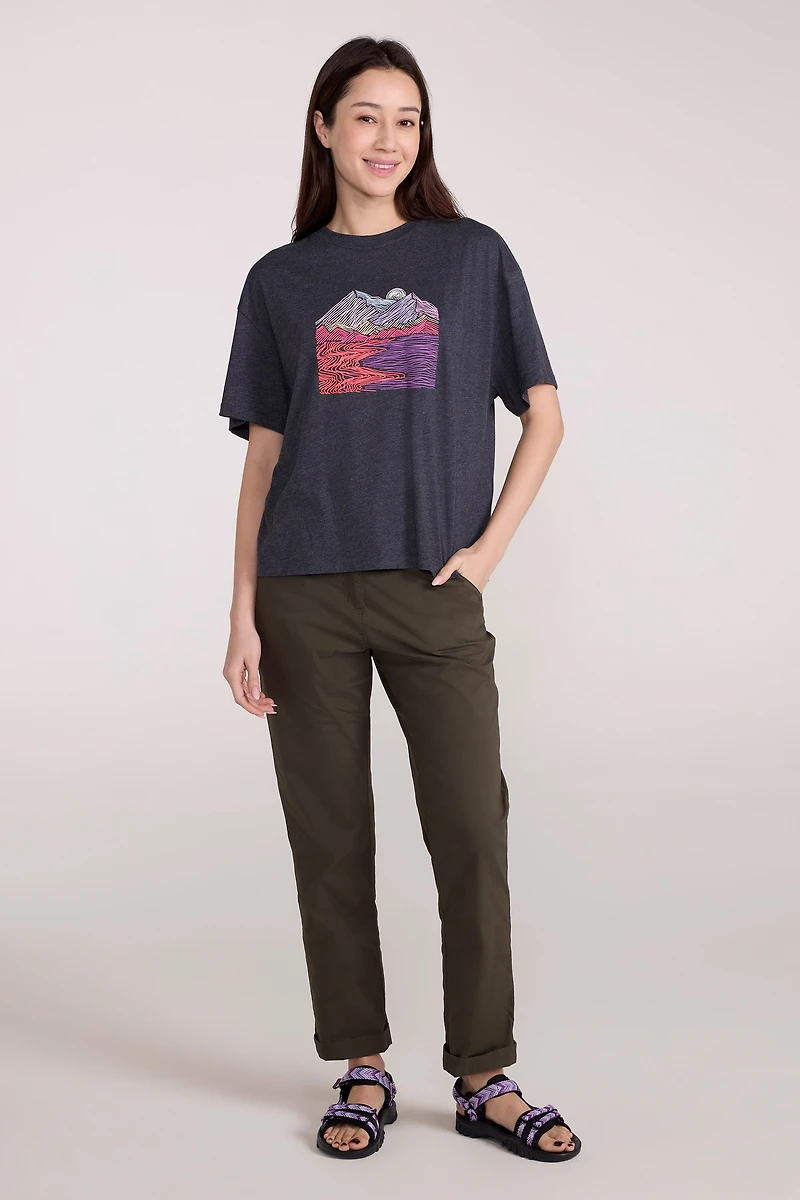 Landscape Womens Boxy Fit T-Shirt