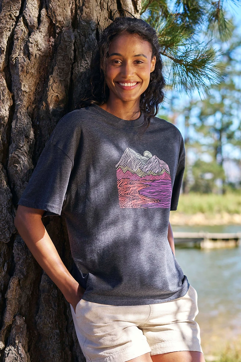 Landscape Womens Boxy Fit T-Shirt