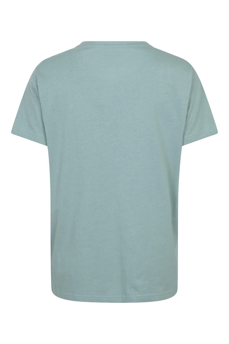 Printed Womens Mountain Relaxed Fit T-Shirt