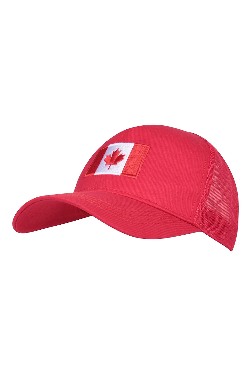 Canada Flag Mens Trucker Cap