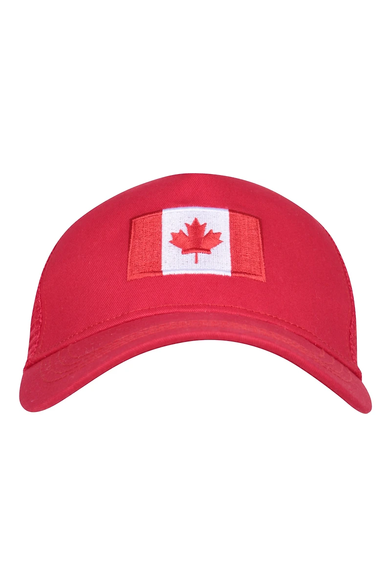 Canada Flag Mens Trucker Cap