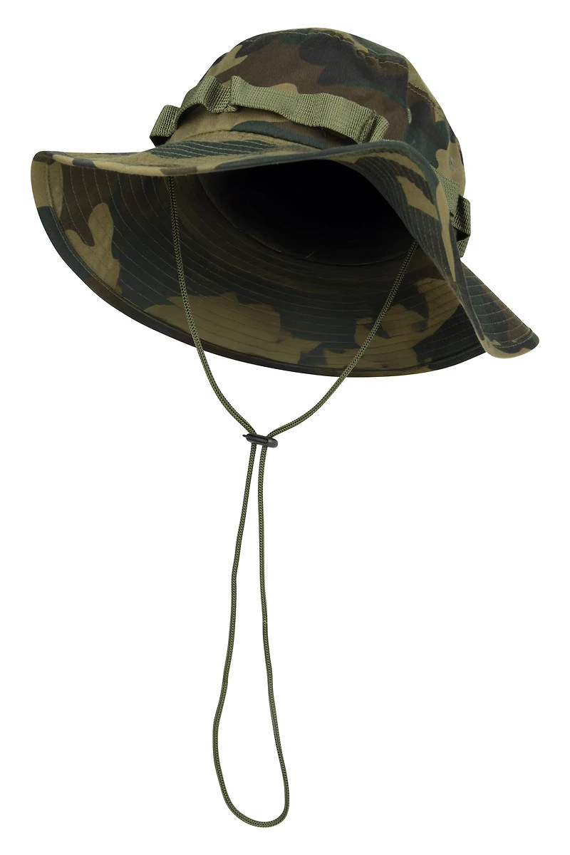 Camouflage Mens Clip-Up Ventilated Brim Hat