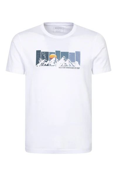 Gradient Mountain Men's Graphic T-Shirt
