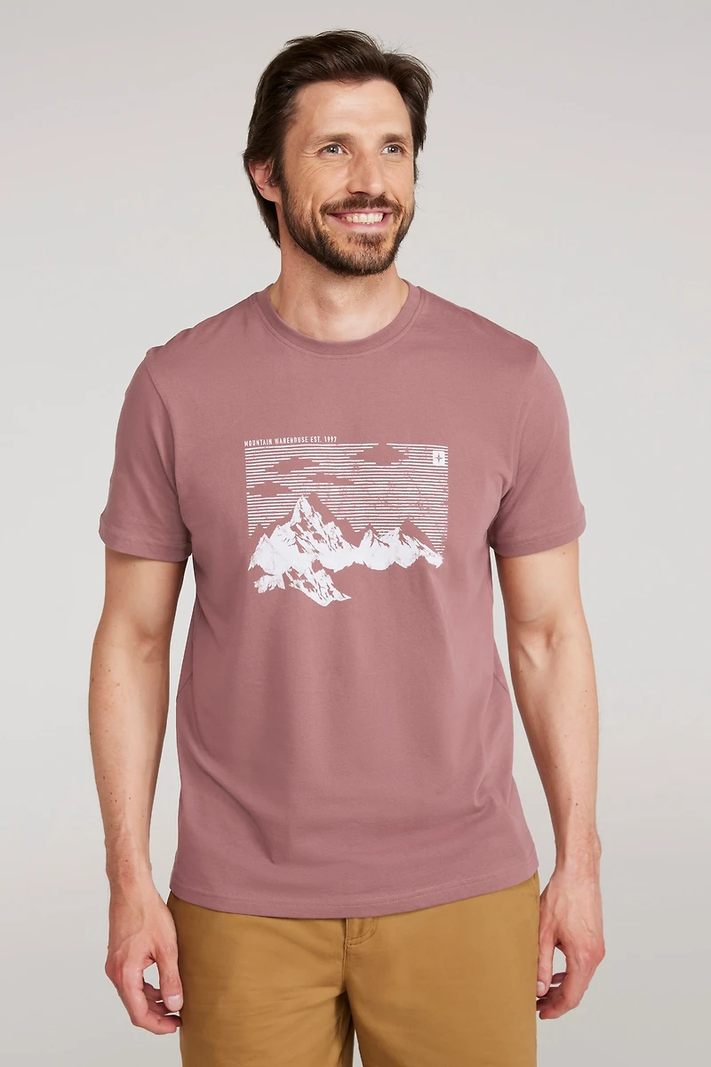 Mountain Sketch Mens T-Shirt