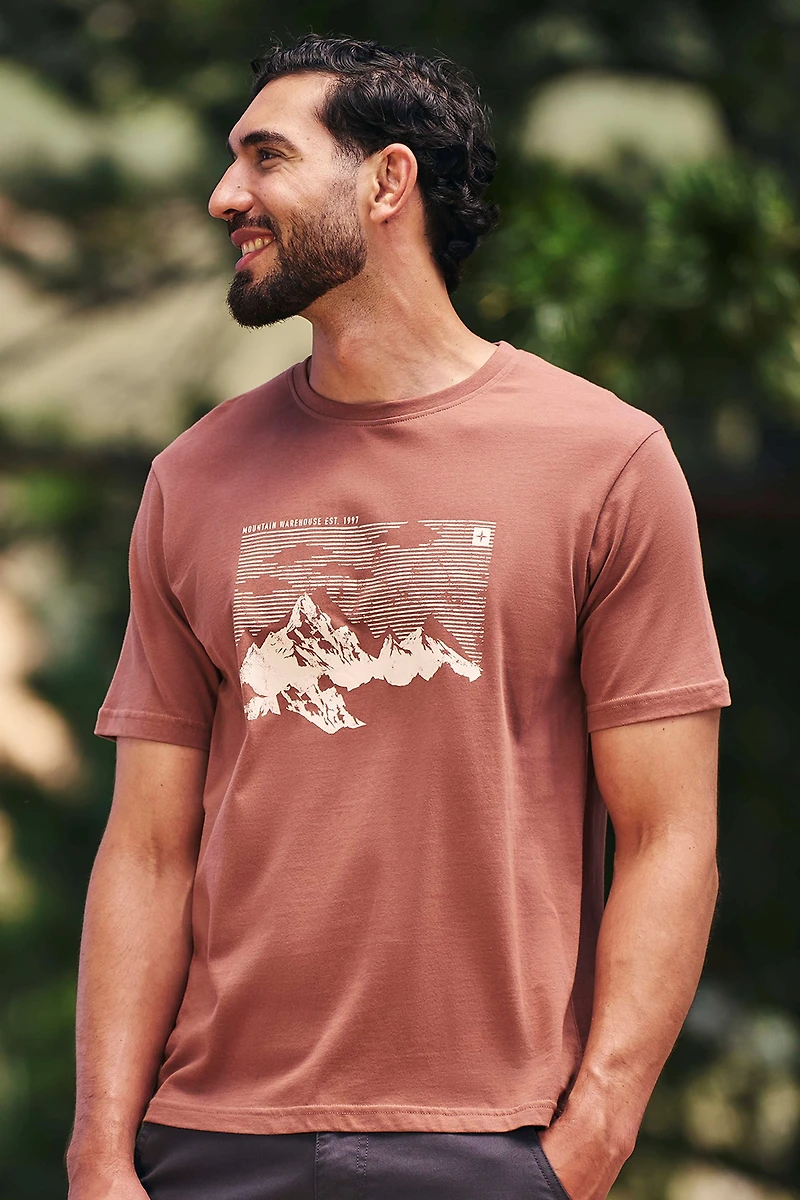 Mountain Sketch Mens T-Shirt